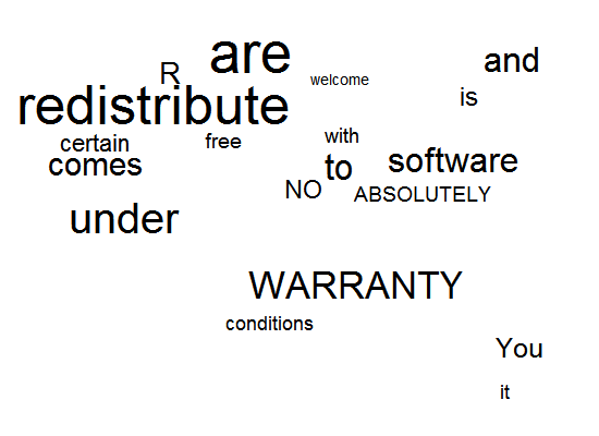 Simulated Tag Cloud with R function pointLabel in maptools